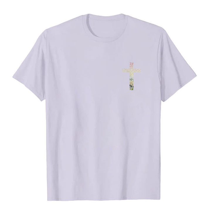 Christianartworkshop T-Shirt mit Aufschrift „Gott verwandelt zerbrochene Stücke in Meisterwerke“