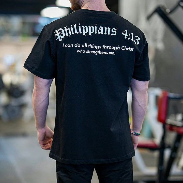 Christianartworkshop Philipper 4:13 "Ich kann alles tun" Stärke T-Shirt