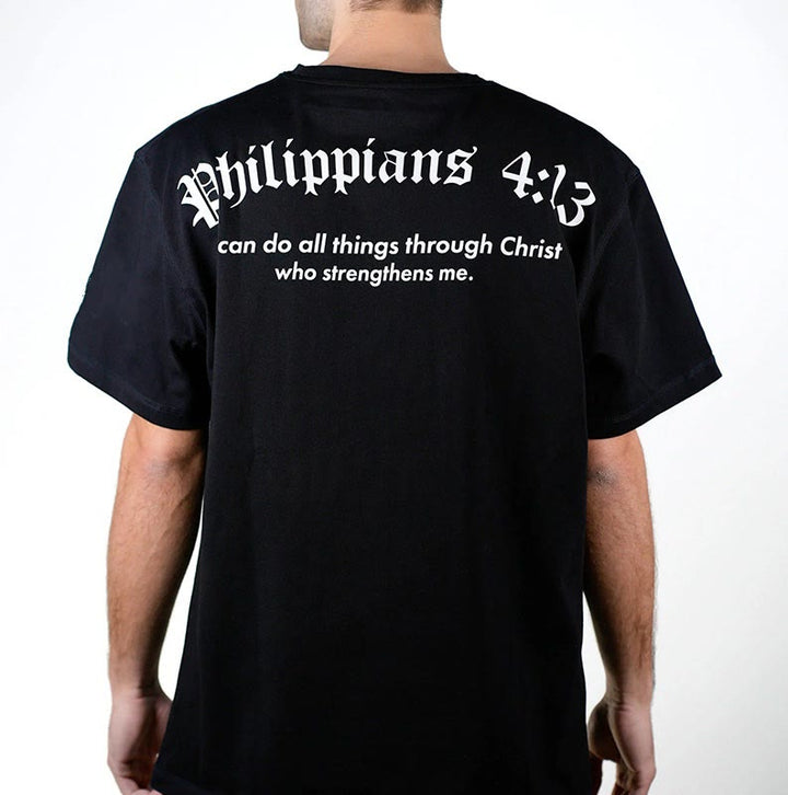 Christianartworkshop Philipper 4,13 „Ich vermag alles“ Kraft-T-Shirt - image 1