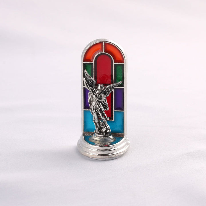 Christianartworkshop 6-teiliges Set, Kirchen-Buntglas-Stil, Heilige Ikone, Göttliche Gnade, Statue, Schreibtisch-Ornament