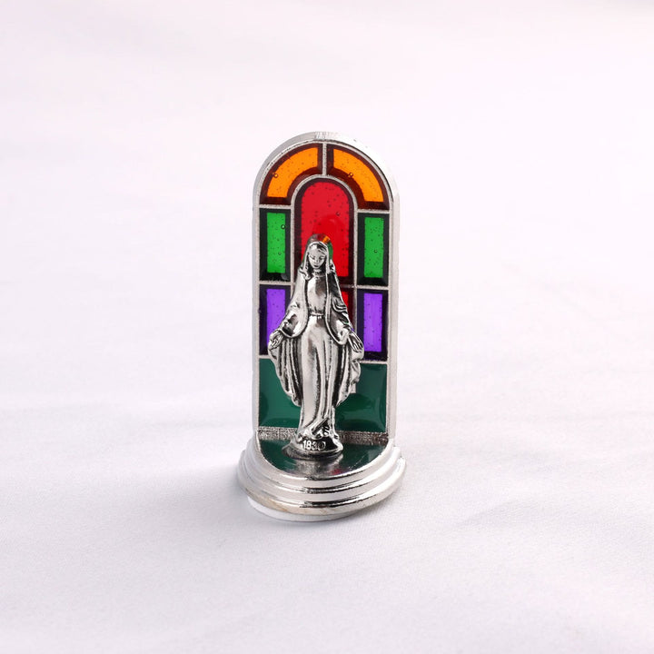 Christianartworkshop 6-teiliges Set, Kirchen-Buntglas-Stil, Heilige Ikone, Göttliche Gnade, Statue, Schreibtisch-Ornament
