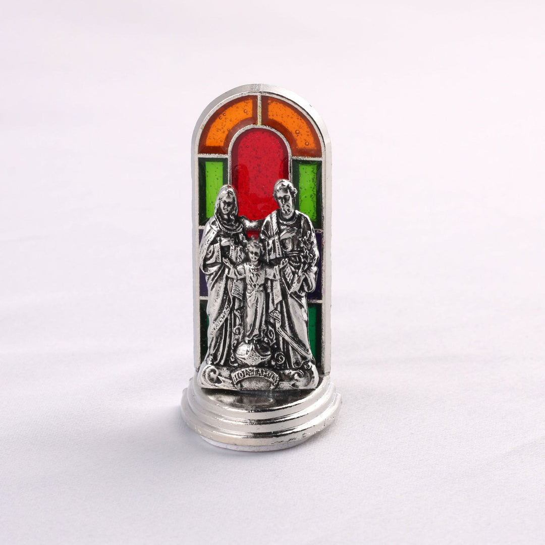 Christianartworkshop 6-teiliges Set, Kirchen-Buntglas-Stil, Heilige Ikone, Göttliche Gnade, Statue, Schreibtisch-Ornament