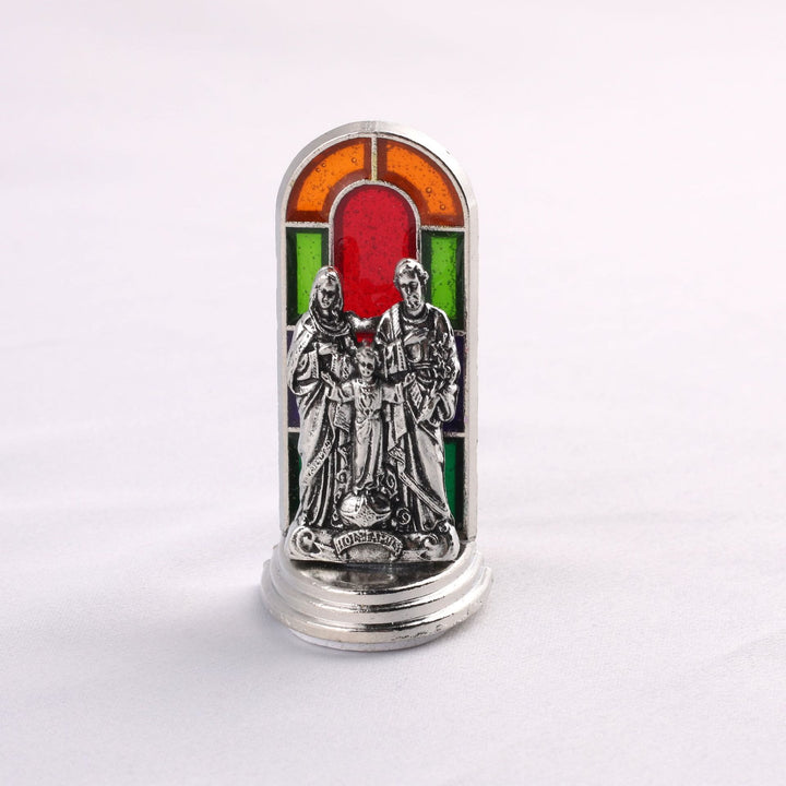 Christianartworkshop 6-teiliges Set, Kirchen-Buntglas-Stil, Heilige Ikone, Göttliche Gnade, Statue, Schreibtisch-Ornament