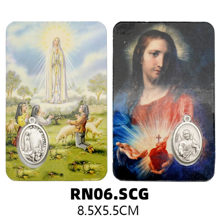 Christianartworkshop Papierkarte „Unsere Liebe Frau & Jesus & Engel“: Ein Symbol des Heiligen Geistes und der Kraft