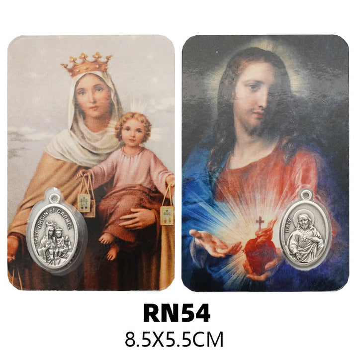 Christianartworkshop Papierkarte „Unsere Liebe Frau & Jesus & Engel“: Ein Symbol des Heiligen Geistes und der Kraft