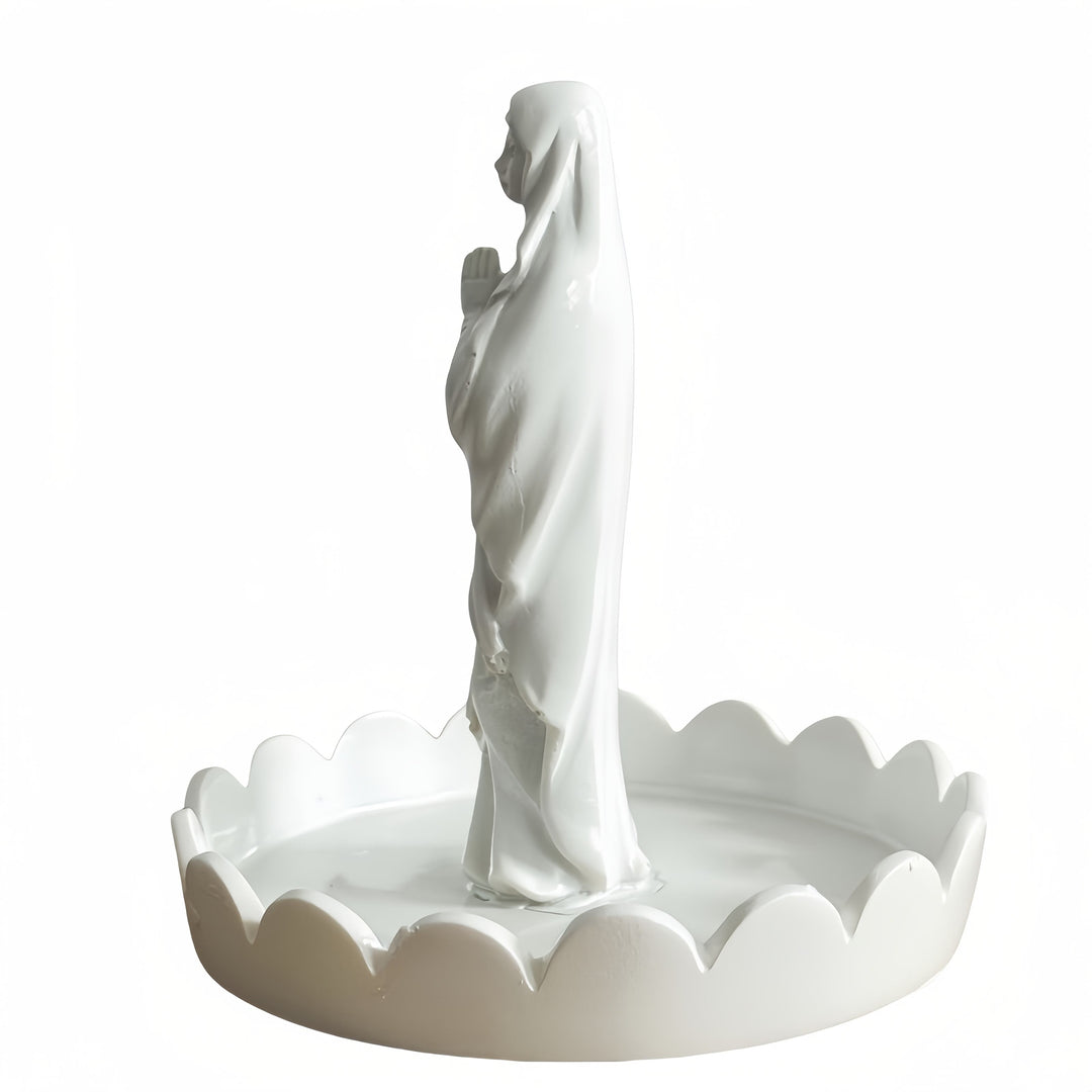 Christianartworkshop Rosenkranzbehälter aus Kunstharz „Unsere Liebe Frau“: Stützt heilige Gegenstände und platziert die Seele