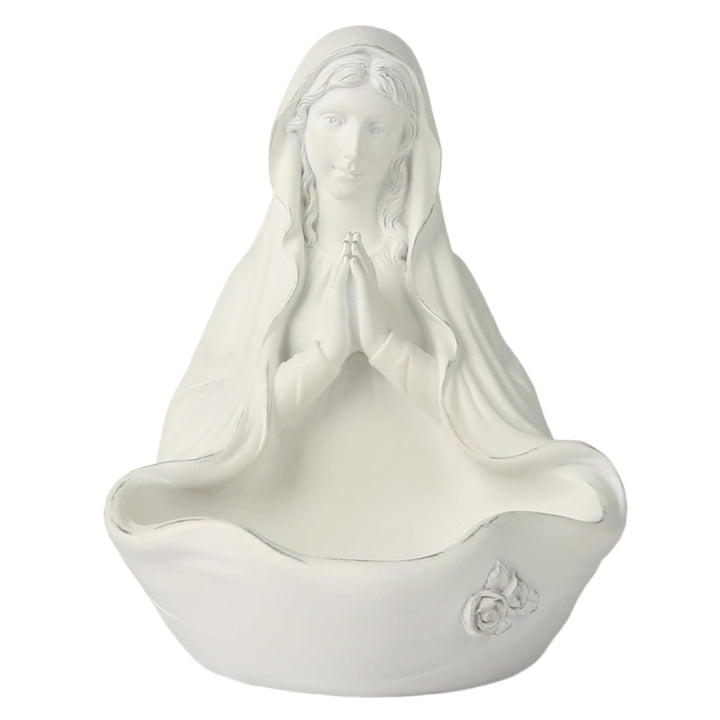 Christianartworkshop Weißer Rosenkranzbehälter Unserer Lieben Frau: Ruhe mit göttlicher Gnade umarmen