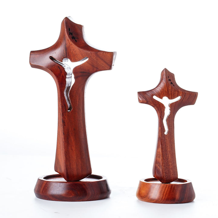 Christianartworkshop Holz-Tischdeko Heiliges Kreuz: Ein Totem des Glaubens gießen