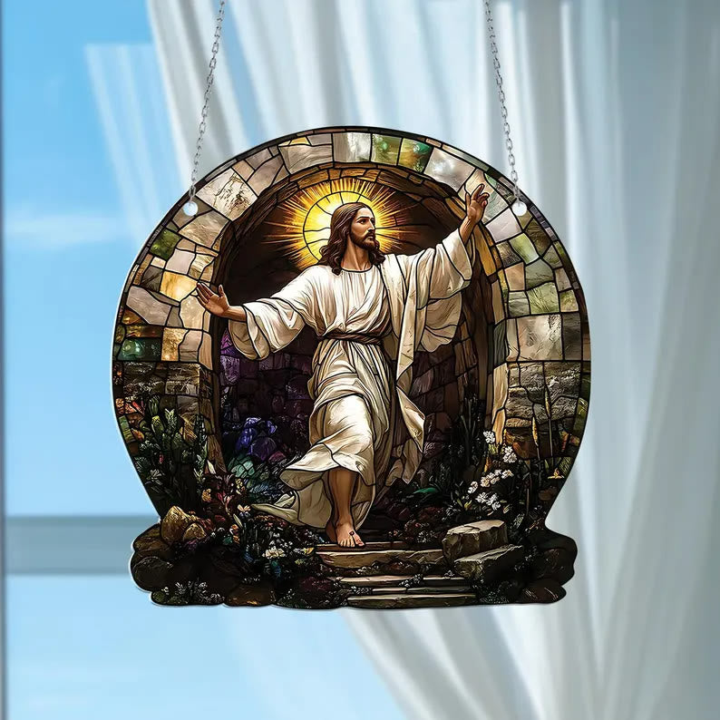 Christianartworkshop Jesus-Garten-Hängeornament: Ein Symbol der Hoffnung und Erlösung