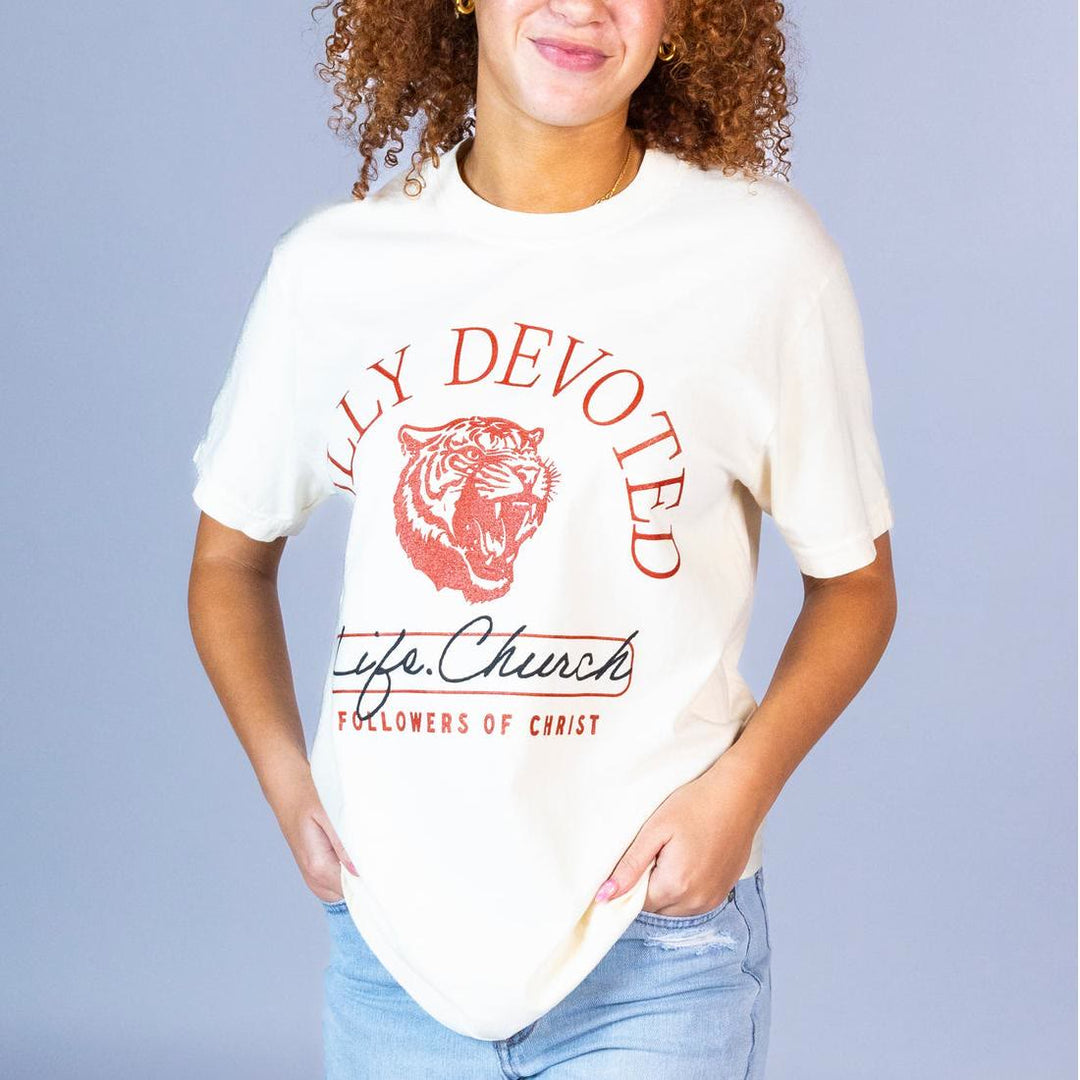 Christianartworkshop T-Shirt mit Aufschrift „Fully Devoted“