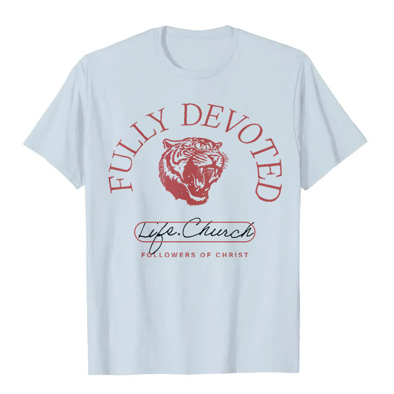 Christianartworkshop T-Shirt mit Aufschrift „Fully Devoted“