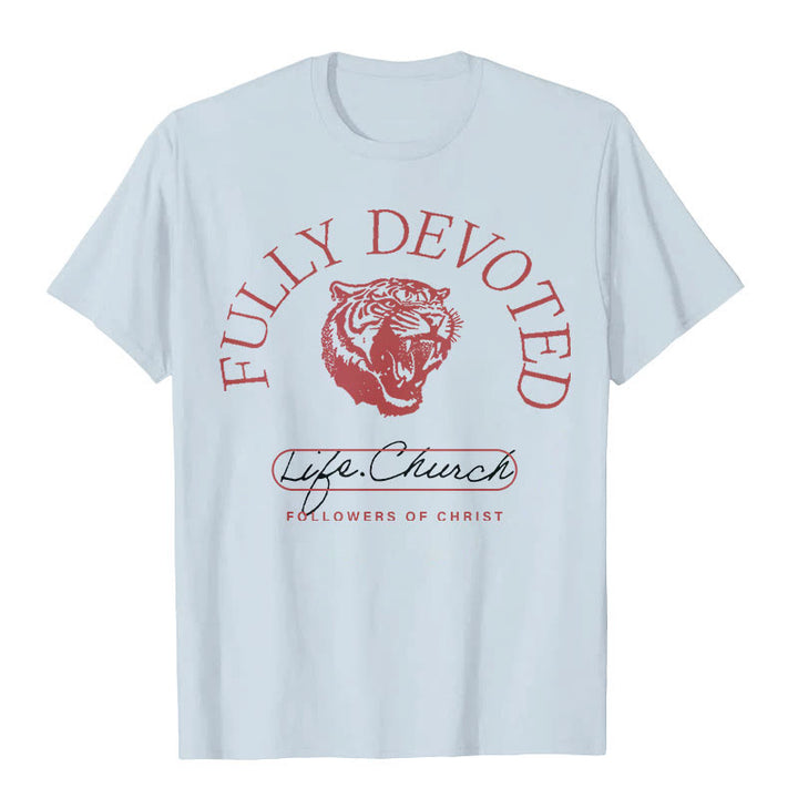 Christianartworkshop T-Shirt mit Aufschrift „Fully Devoted“