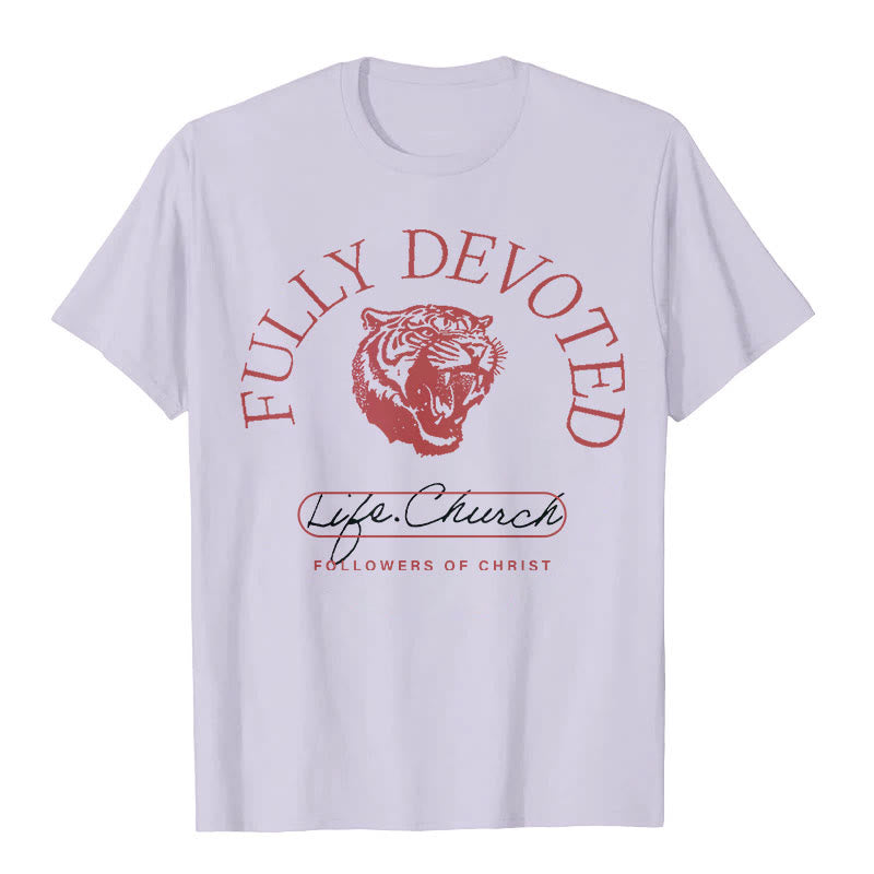 Christianartworkshop T-Shirt mit Aufschrift „Fully Devoted“