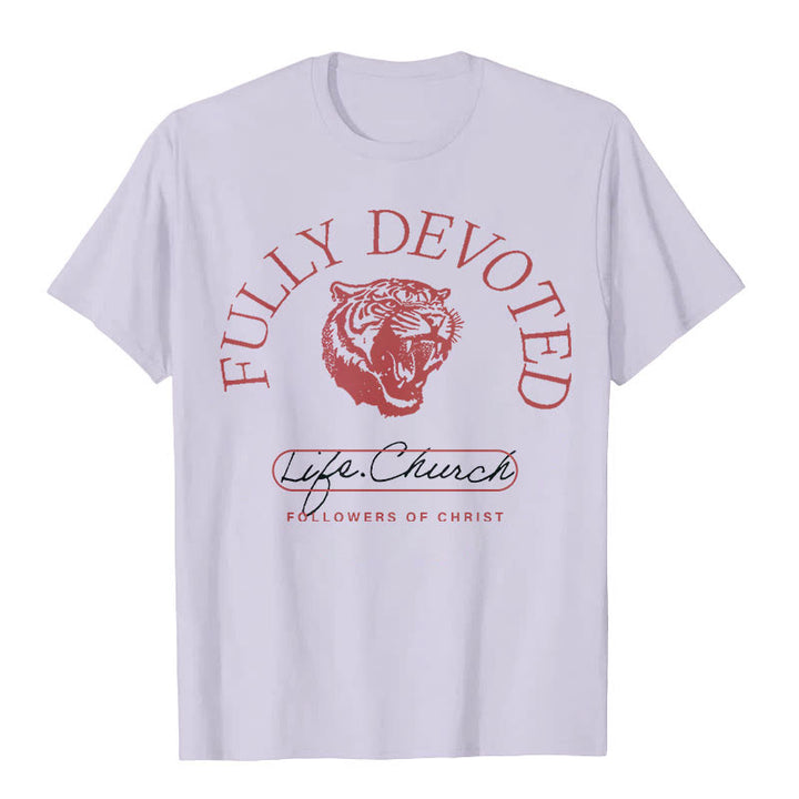 Christianartworkshop T-Shirt mit Aufschrift „Fully Devoted“