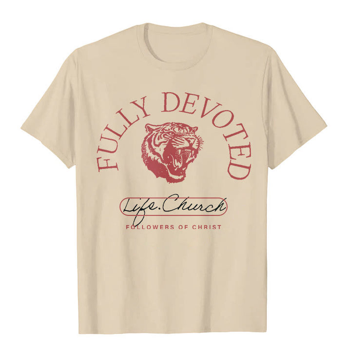 Christianartworkshop T-Shirt mit Aufschrift „Fully Devoted“