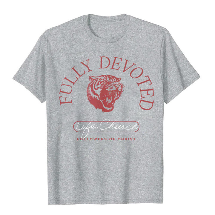 Christianartworkshop T-Shirt mit Aufschrift „Fully Devoted“