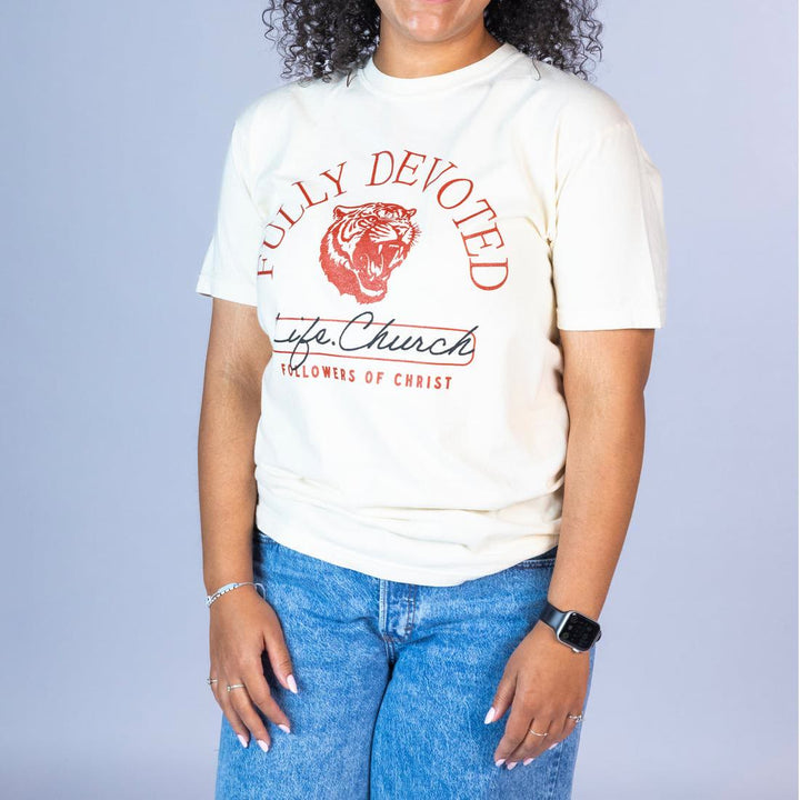 Christianartworkshop T-Shirt mit Aufschrift „Fully Devoted“