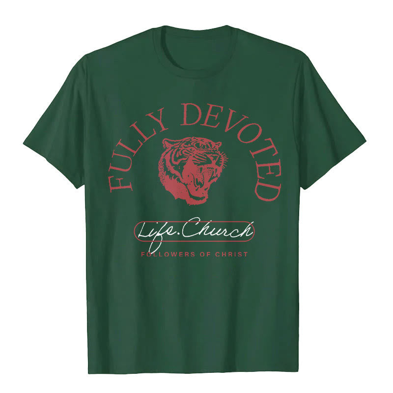 Christianartworkshop T-Shirt mit Aufschrift „Fully Devoted“