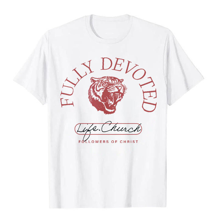 Christianartworkshop T-Shirt mit Aufschrift „Fully Devoted“
