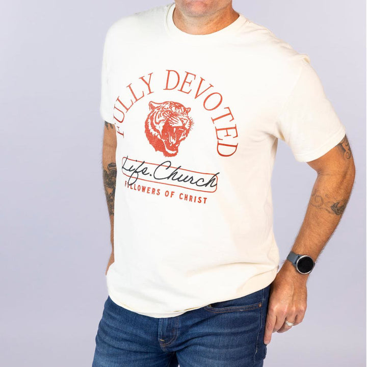 Christianartworkshop T-Shirt mit Aufschrift „Fully Devoted“