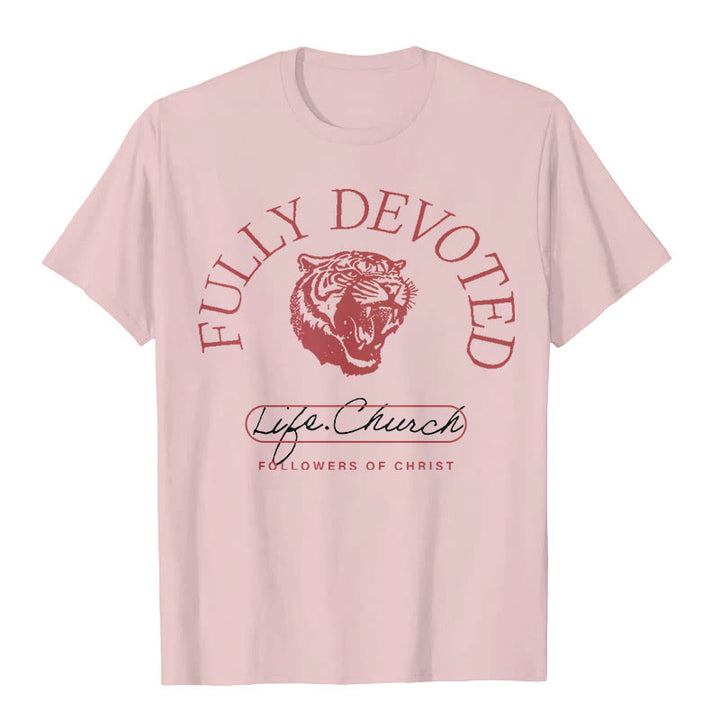Christianartworkshop T-Shirt mit Aufschrift „Fully Devoted“