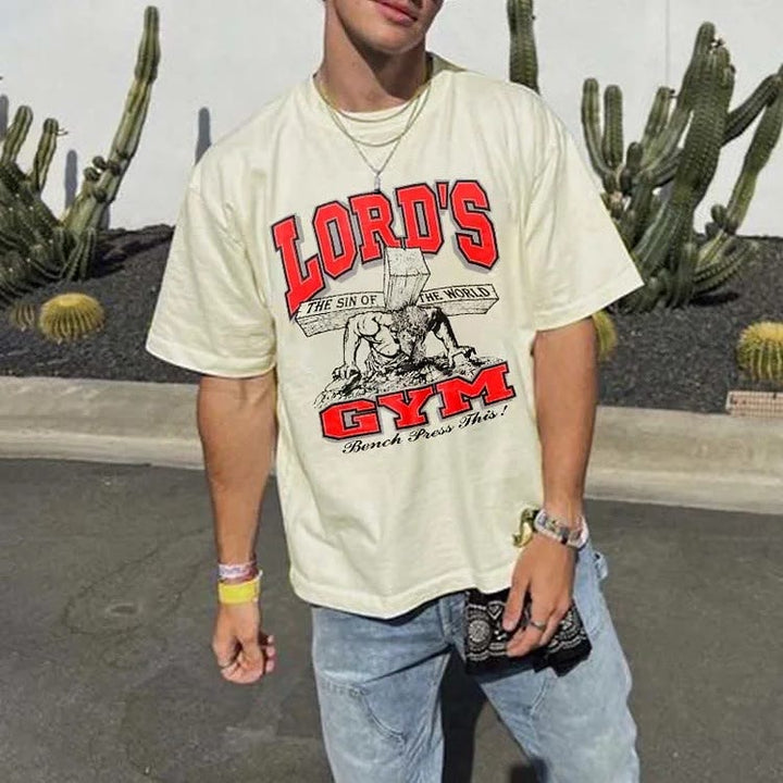 Christianartworkshop T-Shirt mit Aufschrift „His Pain Your Gai“ - image 0