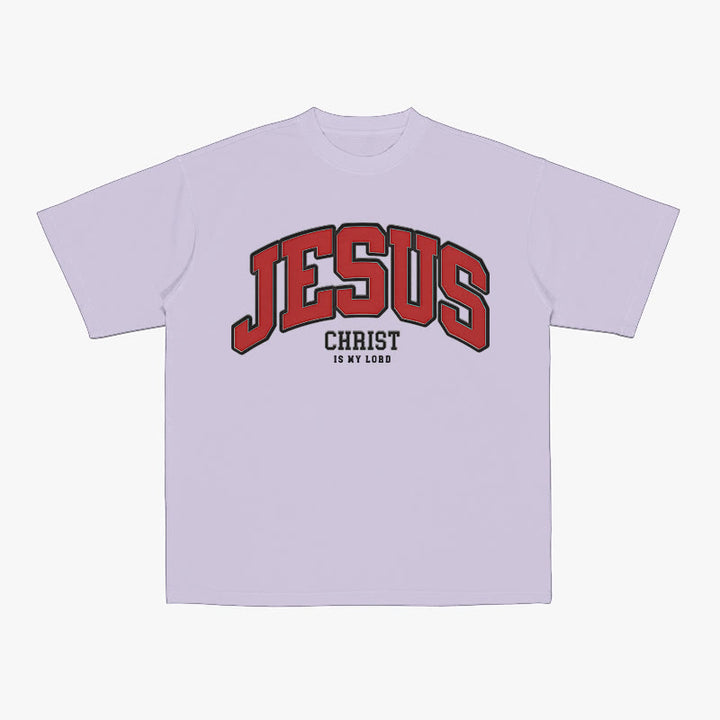 Christianartworkshop Mutige Erklärung „Jesus Christus ist mein Herr“, christliches T-Shirt - Lila - 2XL - image 4