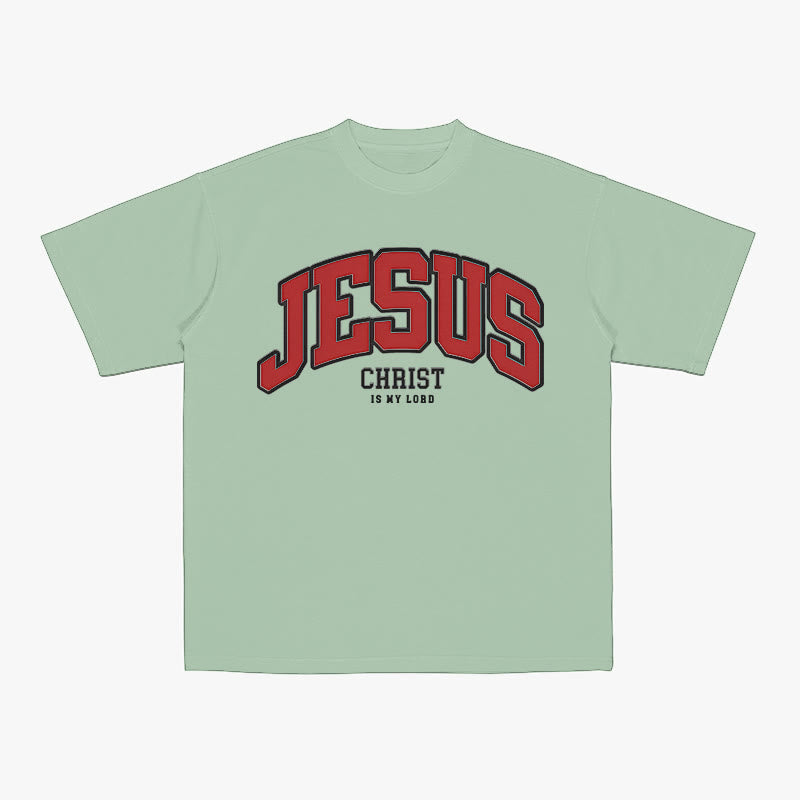 Christianartworkshop Mutige Erklärung „Jesus Christus ist mein Herr“ Christliches T-Shirt - Hellgrün - 2XL - image 5