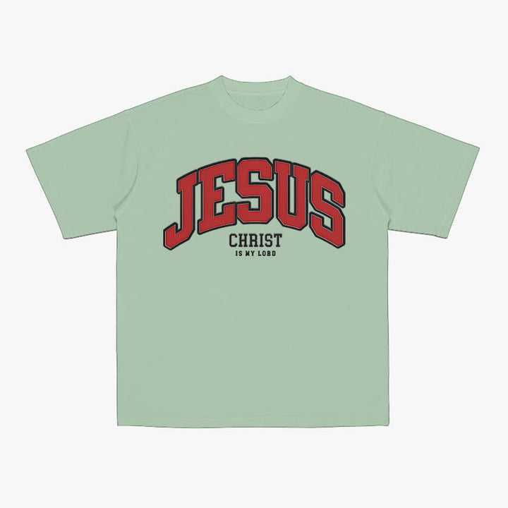 Christianartworkshop Mutige Erklärung „Jesus Christus ist mein Herr“ Christliches T-Shirt - Hellgrün - 2XL - image 5
