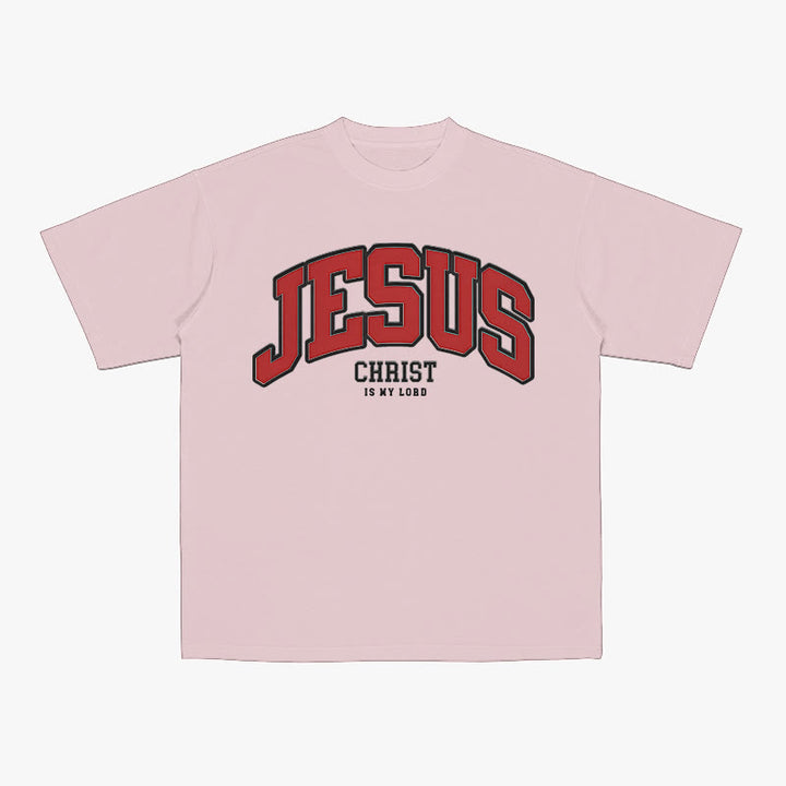 Christianartworkshop Mutige Erklärung „Jesus Christus ist mein Herr“, christliches T-Shirt - Rosa - 2XL - image 3