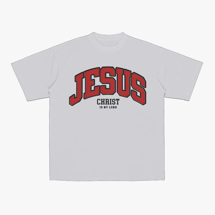 Christianartworkshop Mutige Erklärung „Jesus Christus ist mein Herr“ Christliches T-Shirt - Grau - 2XL - image 8