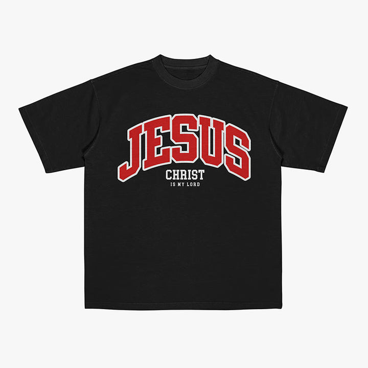 Christianartworkshop Mutige Erklärung „Jesus Christus ist mein Herr“ Christliches T-Shirt - Schwarz - 2XL - image 0