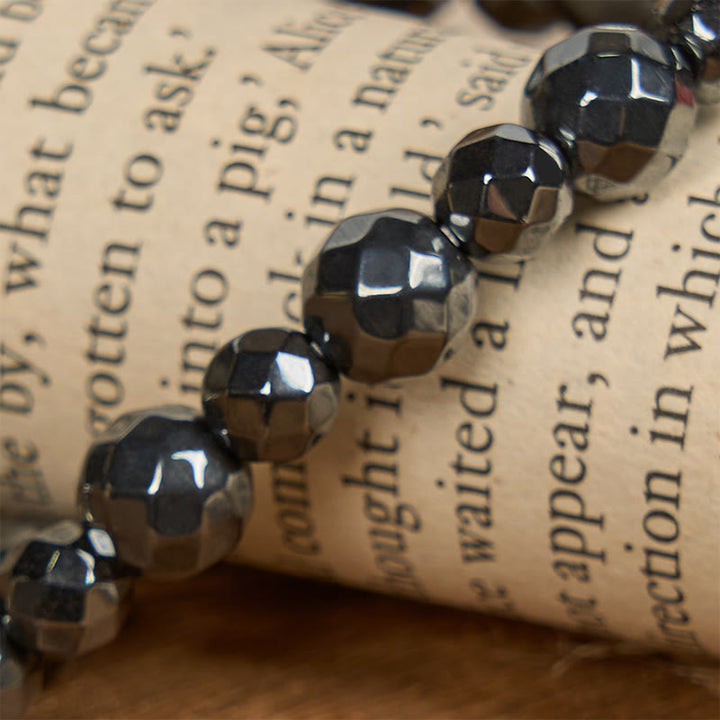 Christianartworkshop Glänzendes schwarzes Gallenstein-Armband aus Jerusalem – inspiriert von der Religion: Ein Symbol des Glaubens - image 5