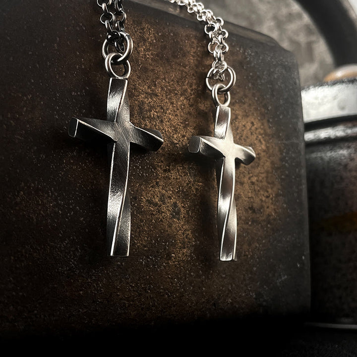 Christianartworkshop 999 Sterling Silber Kreuz Halskette: Ein Hauch von Eleganz - 999 Sterling Silber - image 1