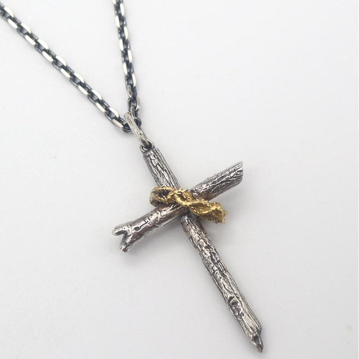 Christianartworkshop Halskette aus 925er Sterlingsilber mit Dornenkreuz: Ein Symbol des Glaubens - image 4