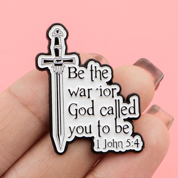Christianartworkshop 3styles Jesus-Zitat-Cartoon-Metallbroschen: Eine Mischung aus Glauben und Laune