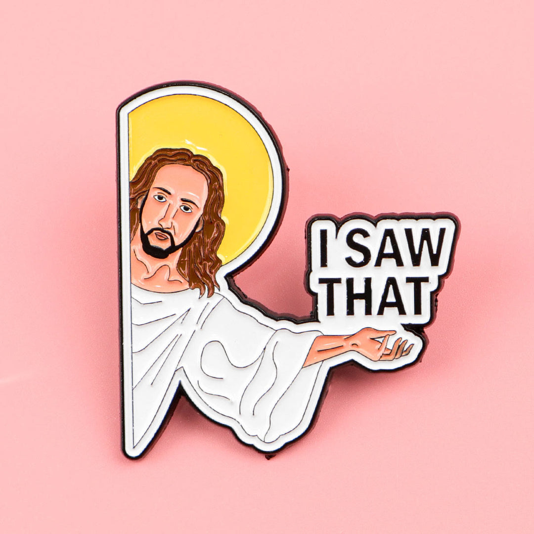 Christianartworkshop 3styles Jesus-Zitat-Cartoon-Metallbroschen: Eine Mischung aus Glauben und Laune