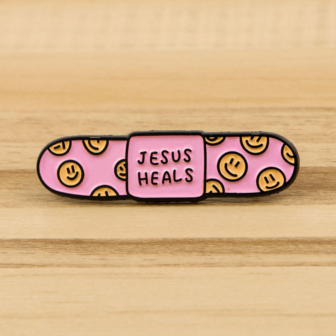 Christianartworkshop 3styles Jesus-Zitat-Cartoon-Metallbroschen: Eine Mischung aus Glaube und Verspieltheit - Stil 1 - image 0