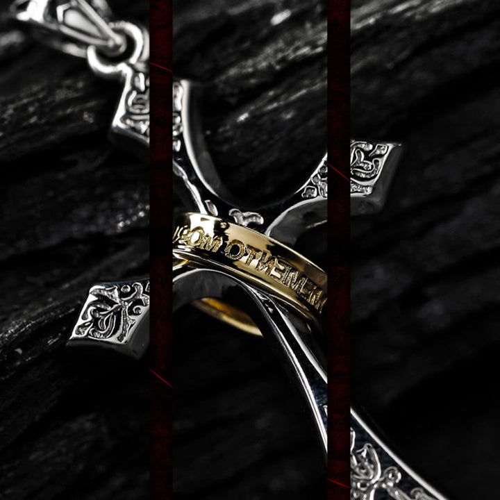 Christianartworkshop 925 Sterling Silber Moderne & Minimalistische Kruzifix Halskette: Ein Symbol des dunklen Talismans - image 5