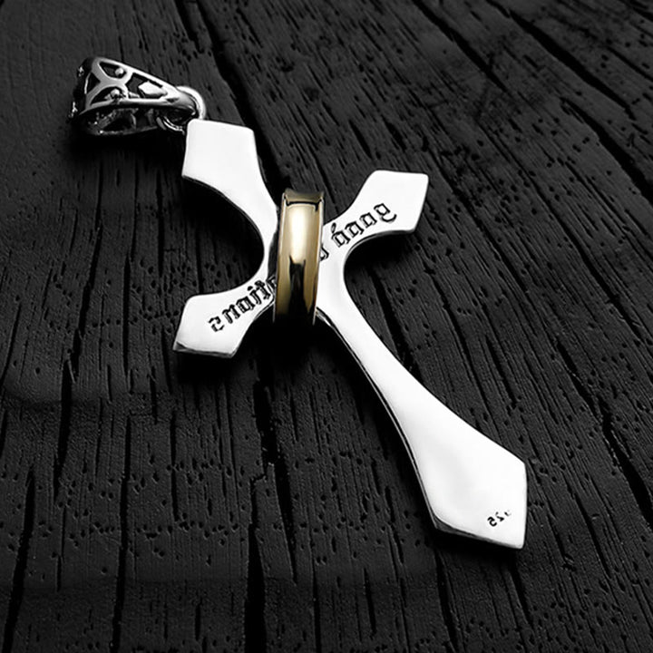 Christianartworkshop 925 Sterling Silber Moderne & Minimalistische Kruzifix Halskette: Ein Symbol des dunklen Talismans - image 8