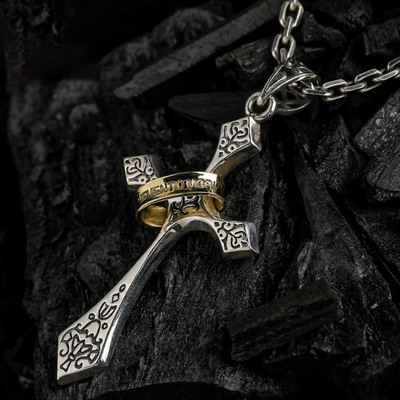 Christianartworkshop 925 Sterling Silber Moderne & Minimalistische Kruzifix Halskette: Ein Symbol des dunklen Talismans - image 4