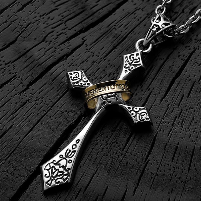 Christianartworkshop 925 Sterling Silber Moderne & Minimalistische Kruzifix Halskette: Ein Symbol des dunklen Talismans - 925er Sterlingsilber - image 1