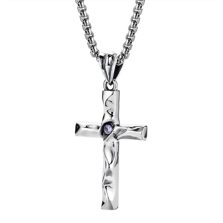 Christianartworkshop Kreuzkette aus 925er Sterlingsilber mit zweifarbigen Zirkonia: Ein Symbol für Eleganz und göttliche Anmut - image 6