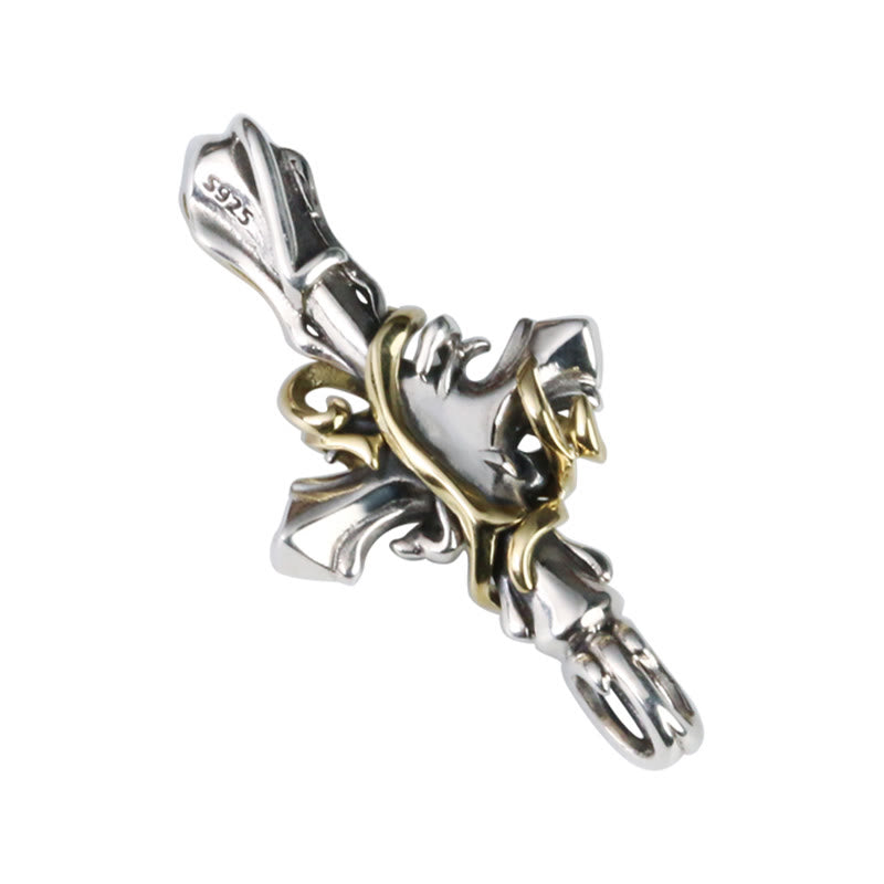 Christianartworkshop 925 Sterling Silber 2-Designs Rankenkreuz-Halskette: Entfessle deine dunkle Seite - image 5