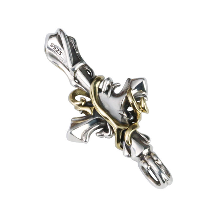 Christianartworkshop 925 Sterling Silber 2-Designs Rankenkreuz-Halskette: Entfessle deine dunkle Seite - image 5