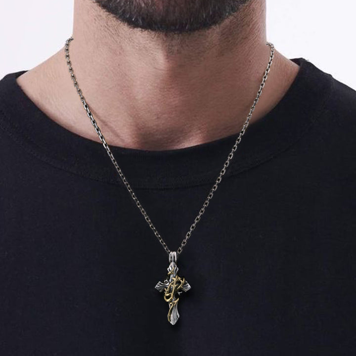 Christianartworkshop 925 Sterling Silber 2-Designs Rankenkreuz-Halskette: Entfessle deine dunkle Seite - image 3