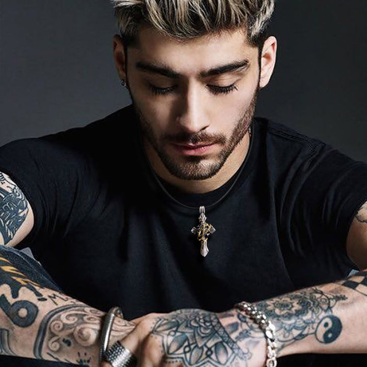 Christianartworkshop 925 Sterling Silber 2styles Vine Kruzifix Halskette: Entfesseln Sie Ihre dunkle Persönlichkeit - image 2