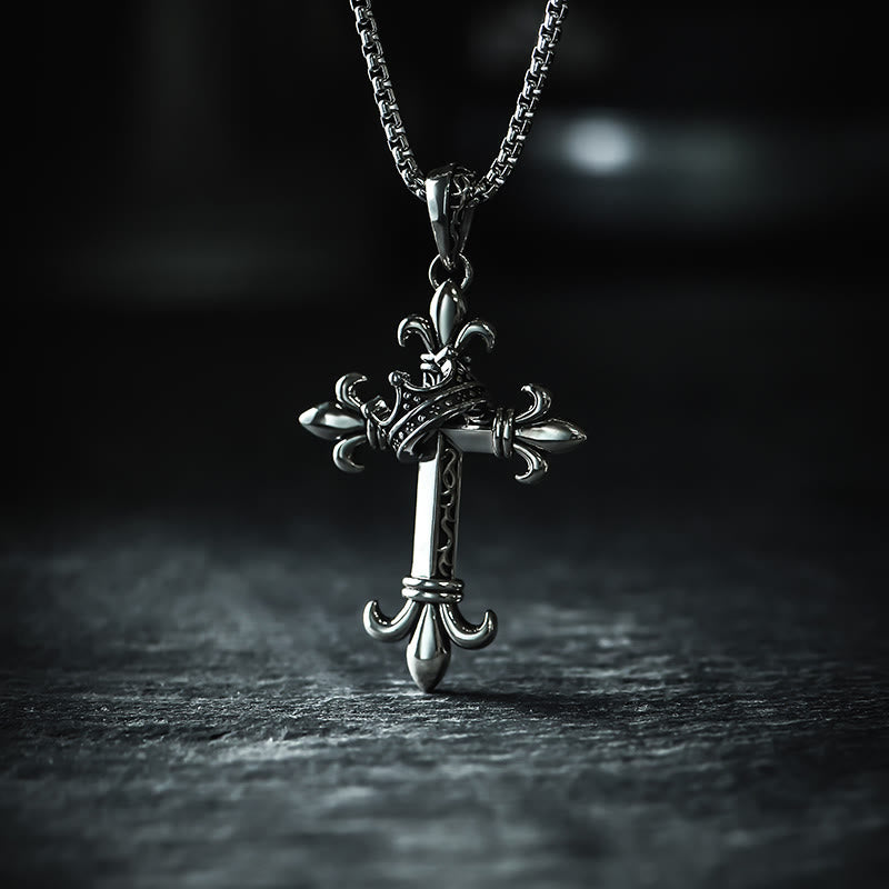 Christianartworkshop 925 Sterling Silber Moderne & Minimalistische Kruzifix Halskette: Ein Symbol für Heiliges und Reinheit - 925er Sterlingsilber - image 0