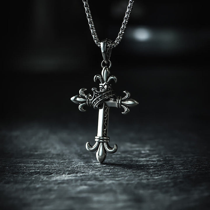 Christianartworkshop 925 Sterling Silber Moderne & Minimalistische Kruzifix Halskette: Ein Symbol für Heiliges und Reinheit - 925er Sterlingsilber - image 0