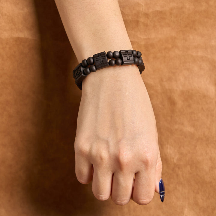 Christianartworkshop 3colors Kreuz-Holzarmband: Symbol der Hingabe und Schönheit - image 4